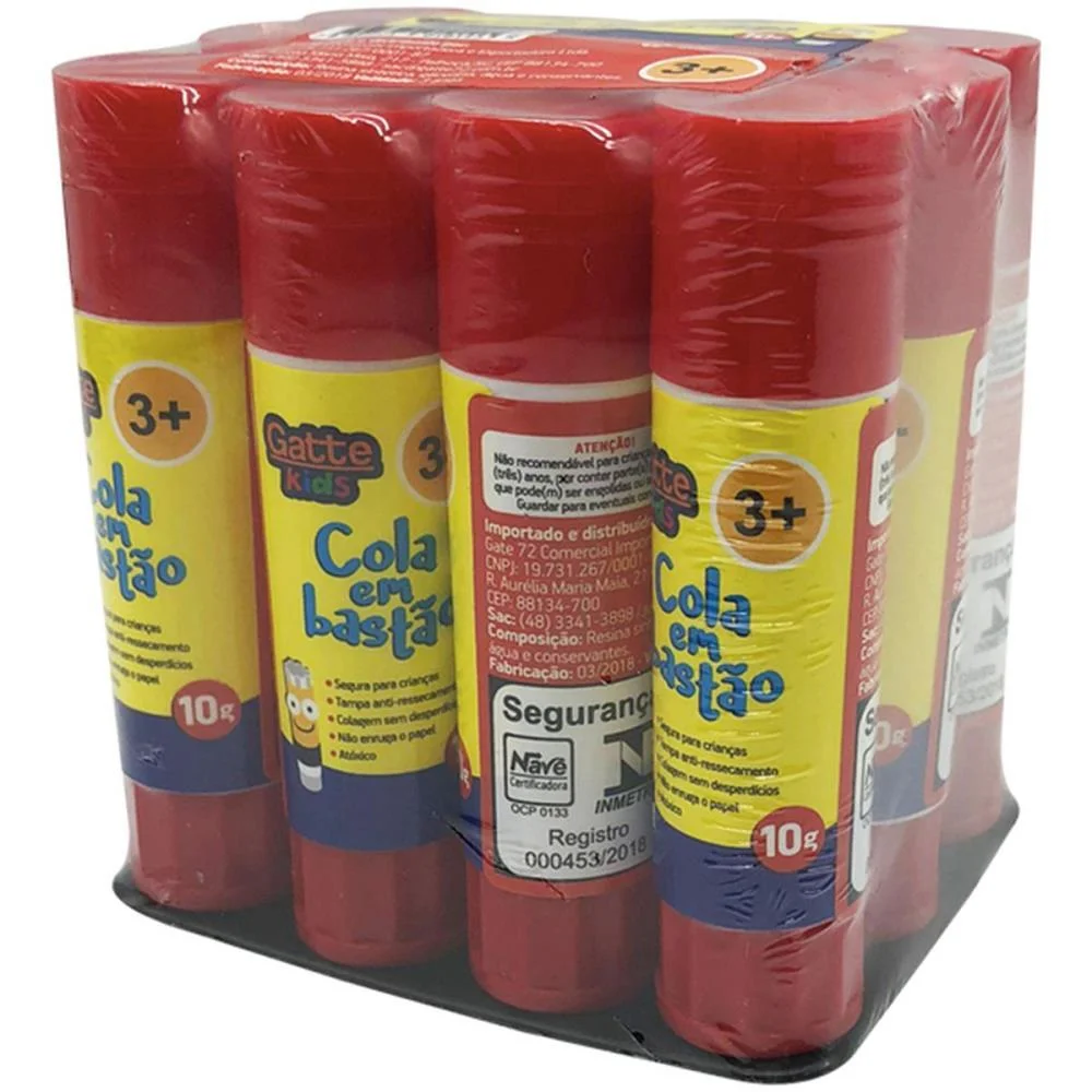 Cola Em Bastao Gatte Kids 10G Make+ (Pct.c/12) - imagem 4