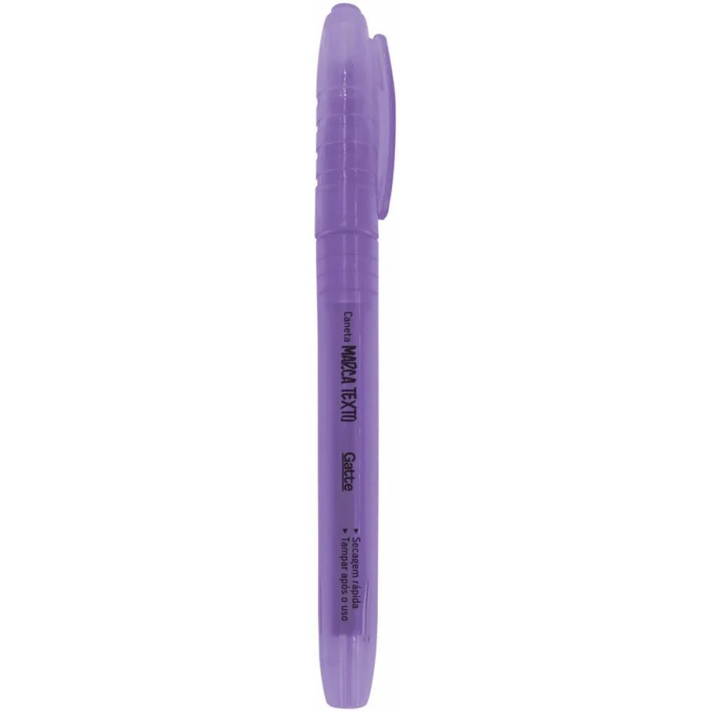 Caneta Marca Texto Gatte Lilas 4Mm Make+ (Cx.c/12) - imagem 4
