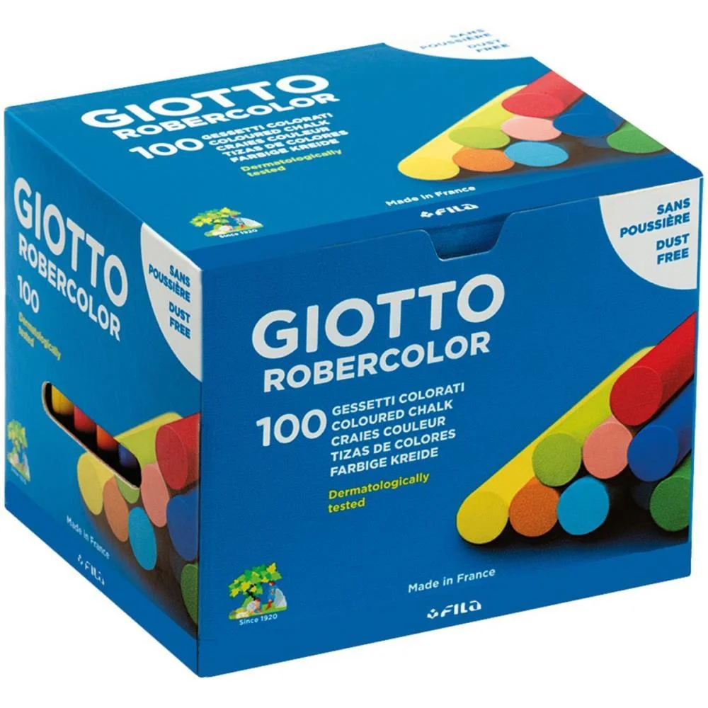 Giz Escolar Plastificado Giotto Colorido C/100 Canson - imagem 2