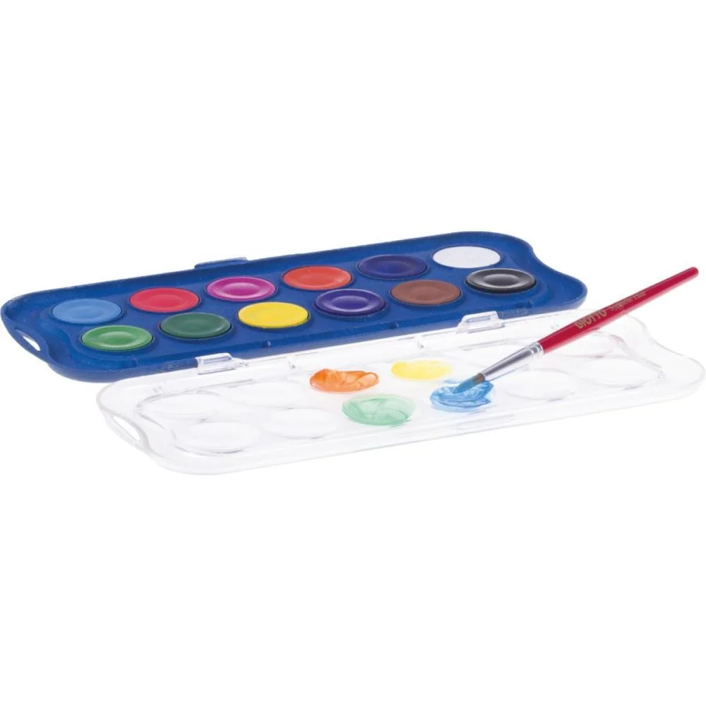 Aquarela Escolar Giotto Mini 12 Cores 23Mm Canson - imagem 4