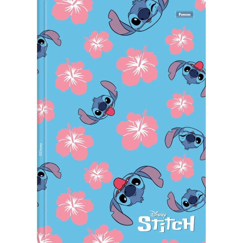 Caderno Brochurao Capa Dura Stitch 80Fls. Foroni (Pct.c/05) - imagem 4