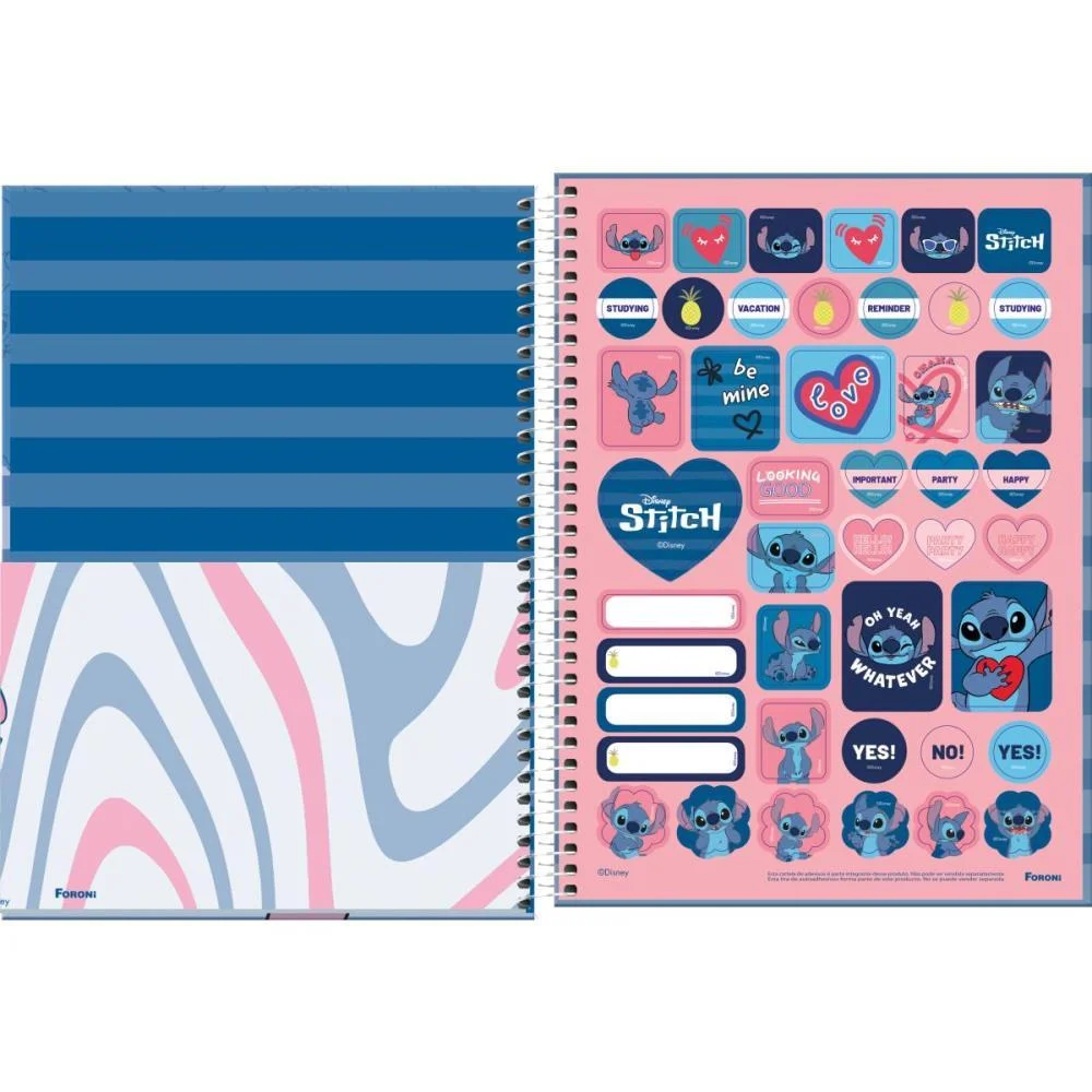 Caderno 10X1 Capa Dura Stitch 160F Foroni (Pct.c/04) - imagem 8