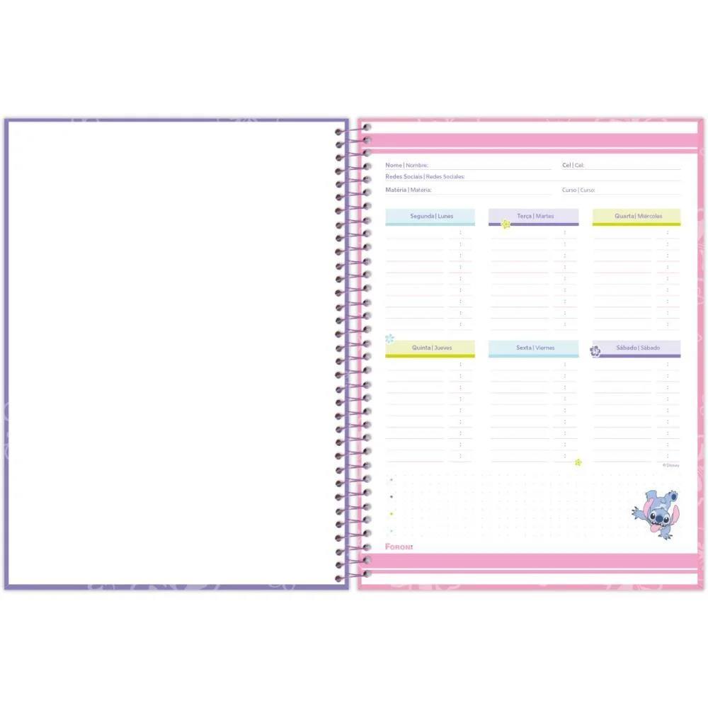Caderno 01X1 Capa Dura Stitch  80F Foroni (Pct.c/04) - imagem 9