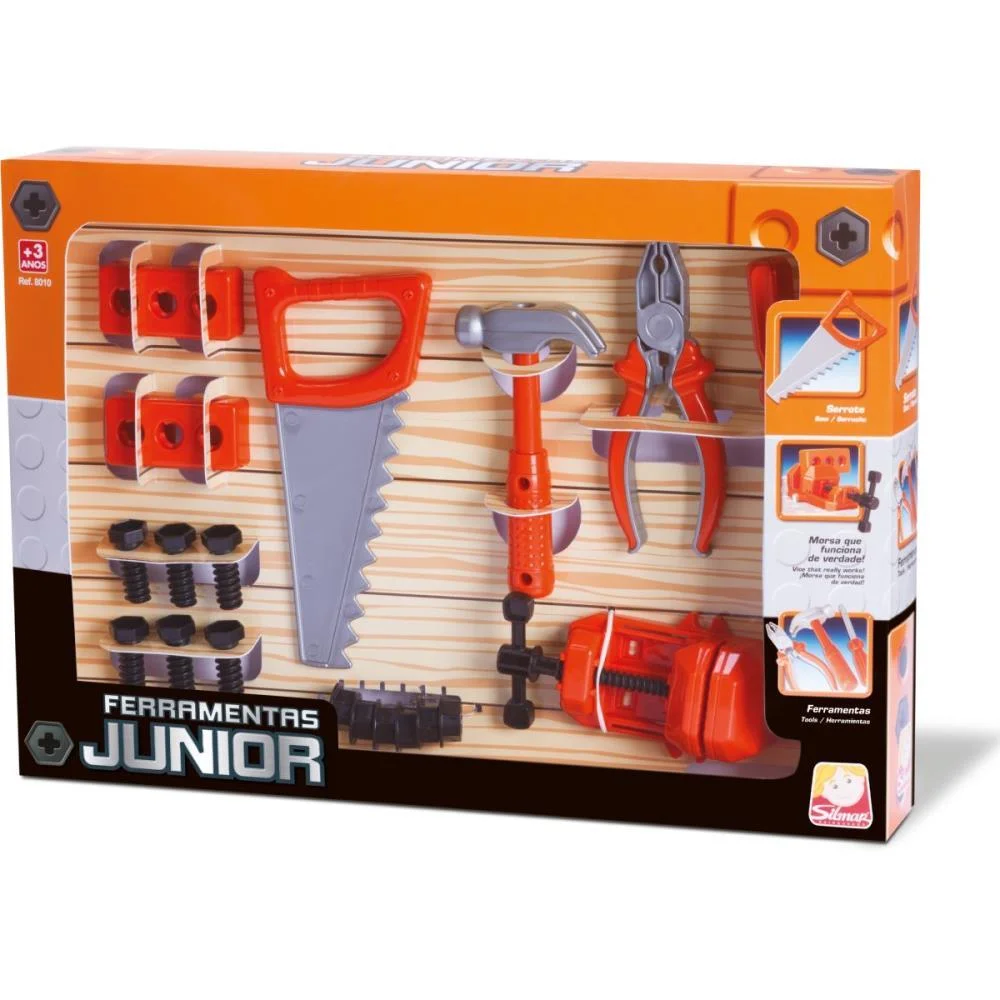 Brincando De Profissoes Ferramentas Junior Silmar Brinquedos - imagem 4