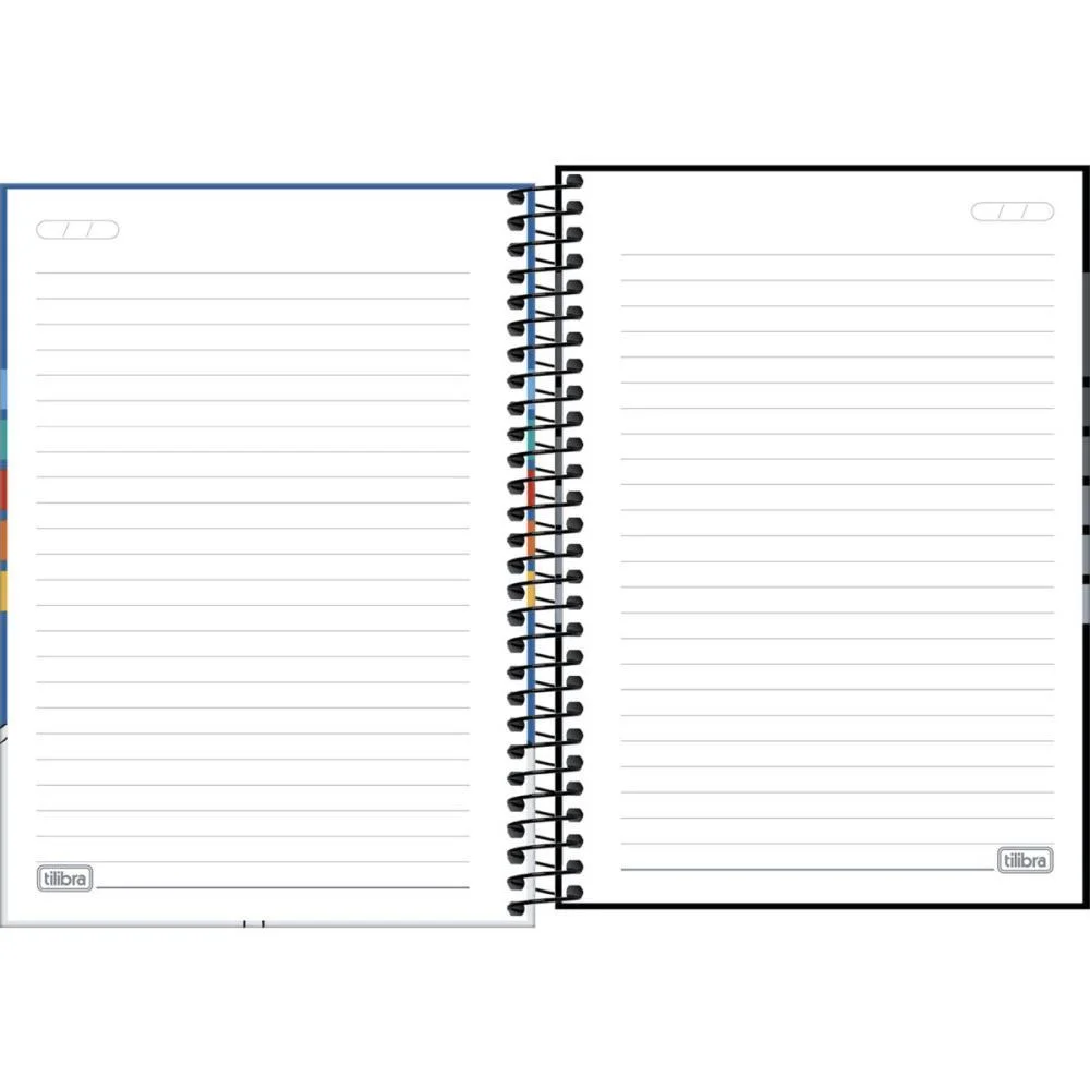 Caderno Espiral Pequeno Capa Dura Pepper 80Fls. Masculino Tilibra (Pct.c/04) - imagem 3