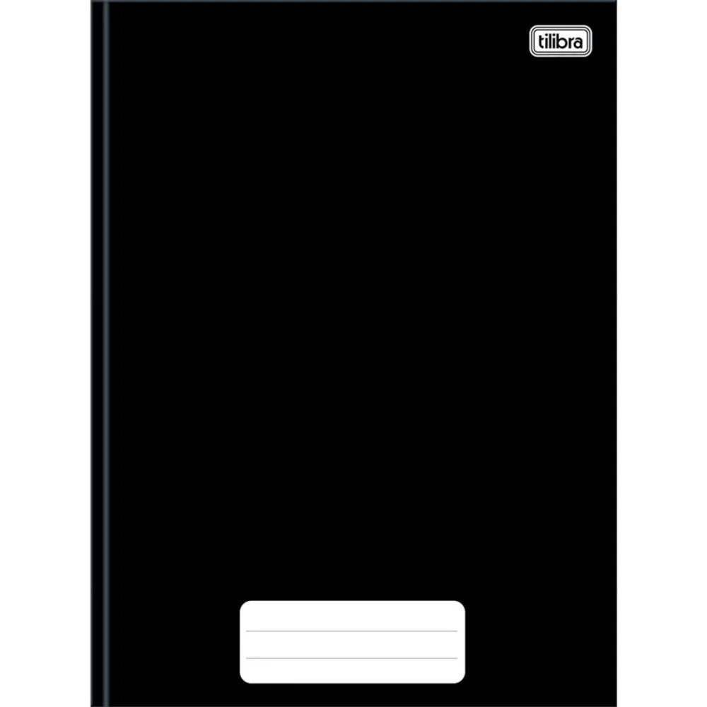 Caderno Brochurao Capa Dura Pepper 80 Folhas Preto Tilibra (Pct.c/05) - imagem 2