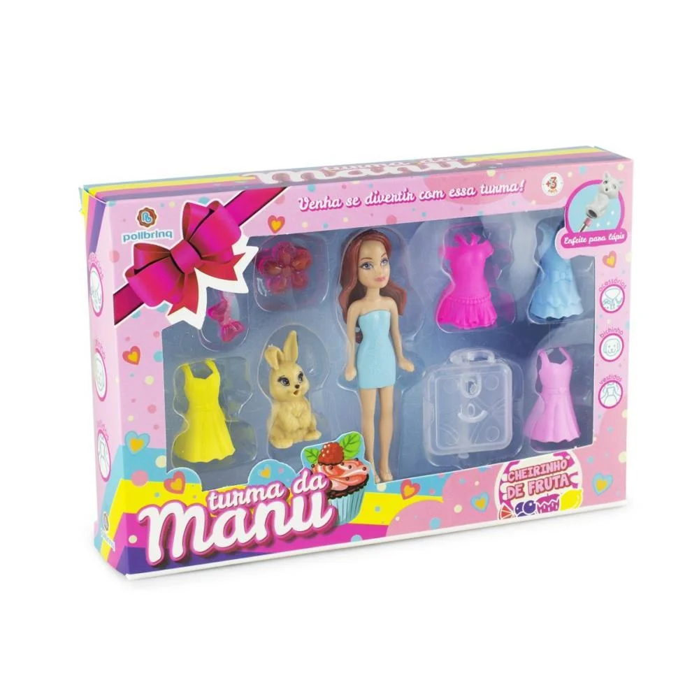 Boneca Turma Da Manu C/Acessorios (S) Polibrinq - imagem 6