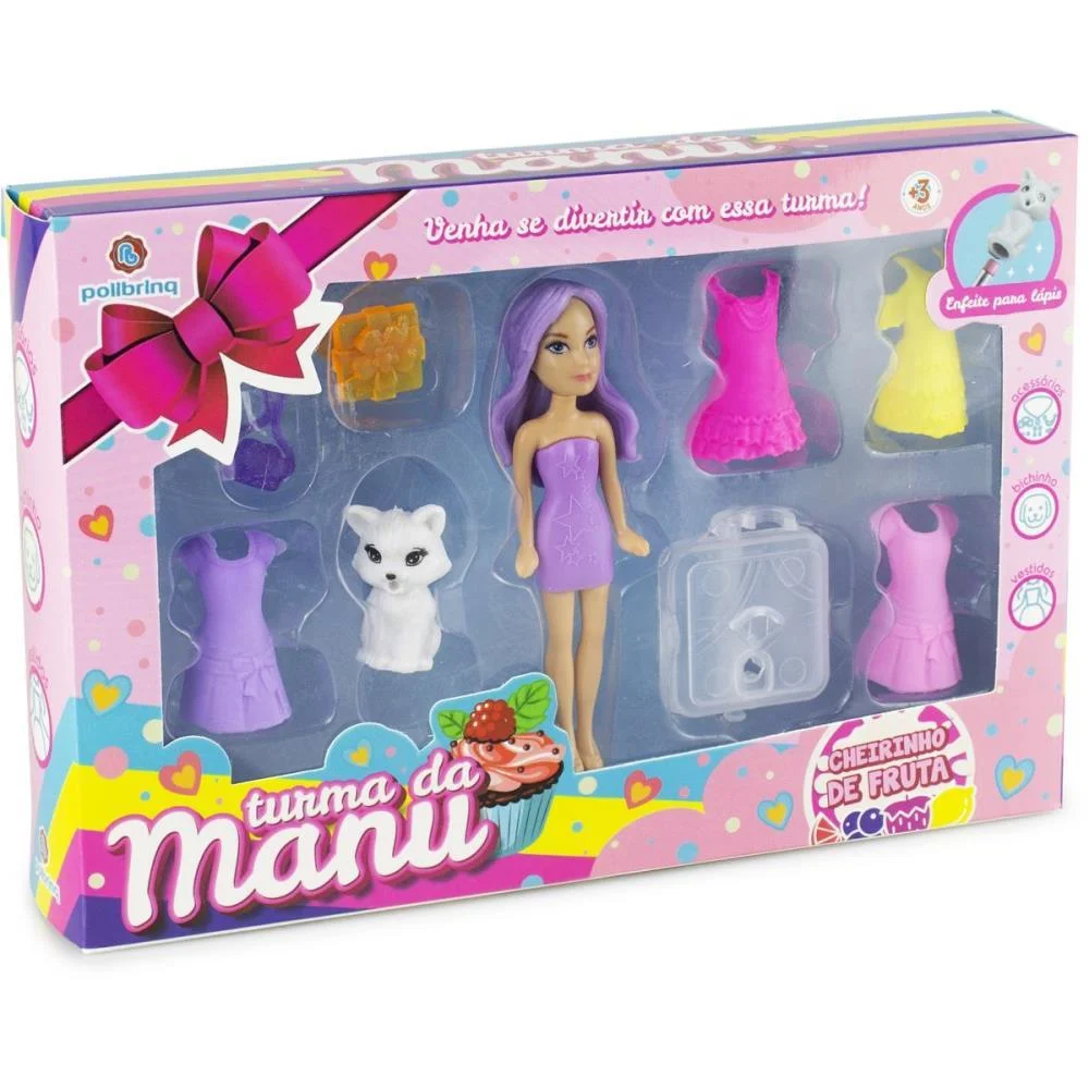 Boneca Turma Da Manu C/Acessorios (S) Polibrinq - imagem 7