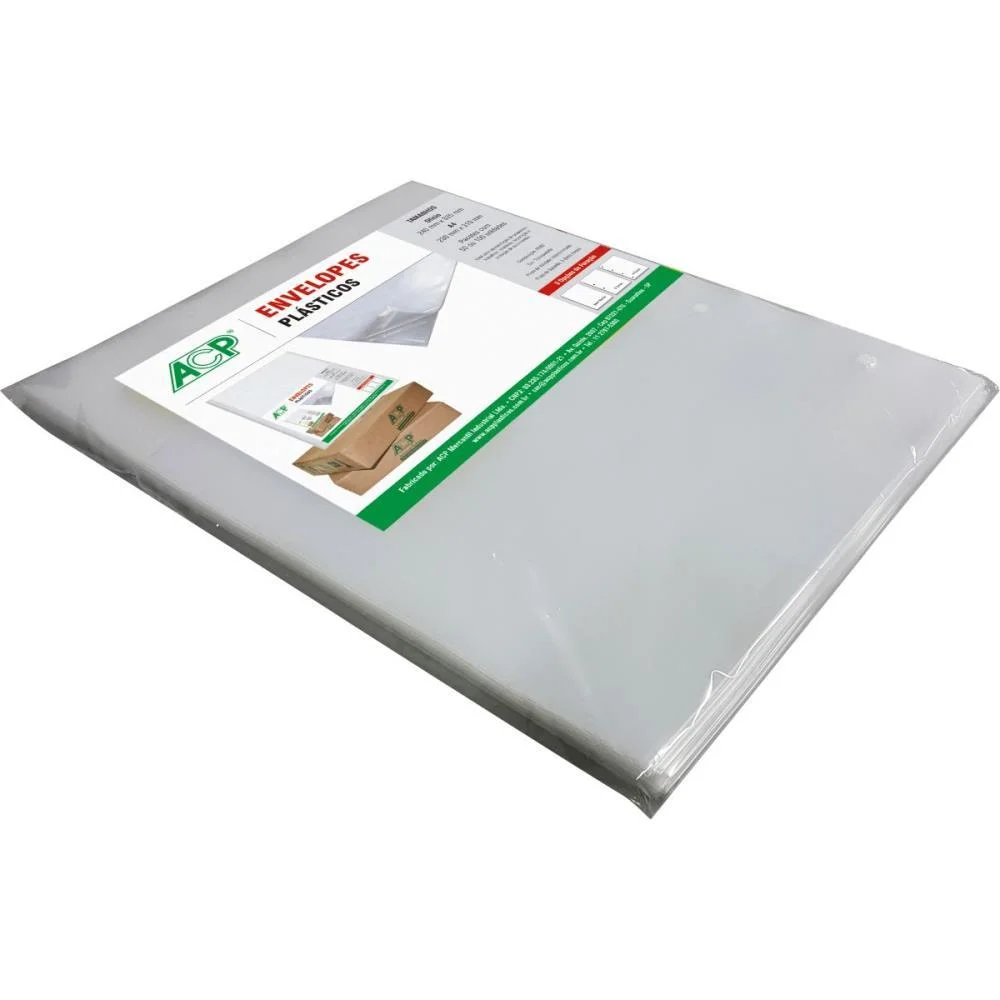 Envelope Plastico Oficio 4Furos Medio 0,10Mm Acp (Pct.c/50) - imagem 5