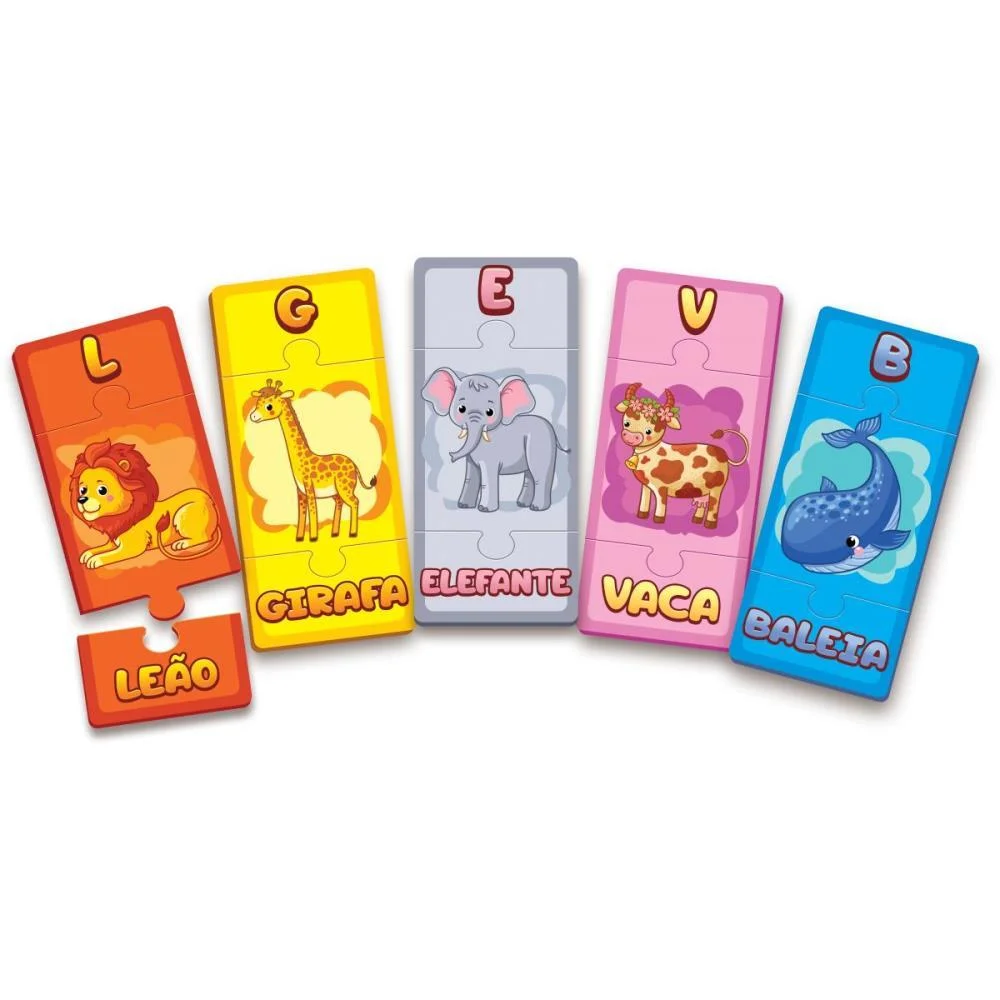 Brinquedo Educativo Descobrindo O Alfabeto 78Pcs Ggb Plast - imagem 3
