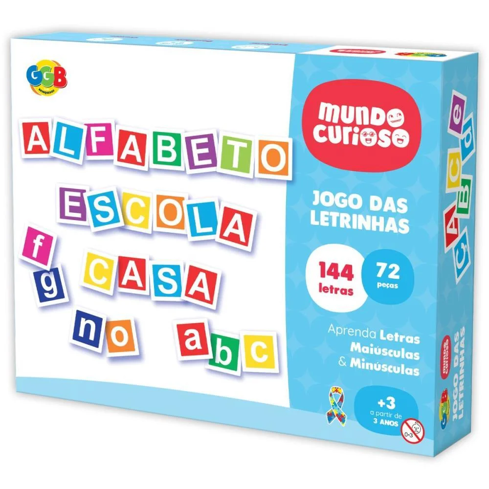 Brinquedo Educativo Jogo Das Letrinhas 72Pcs Ggb Plast - imagem 4