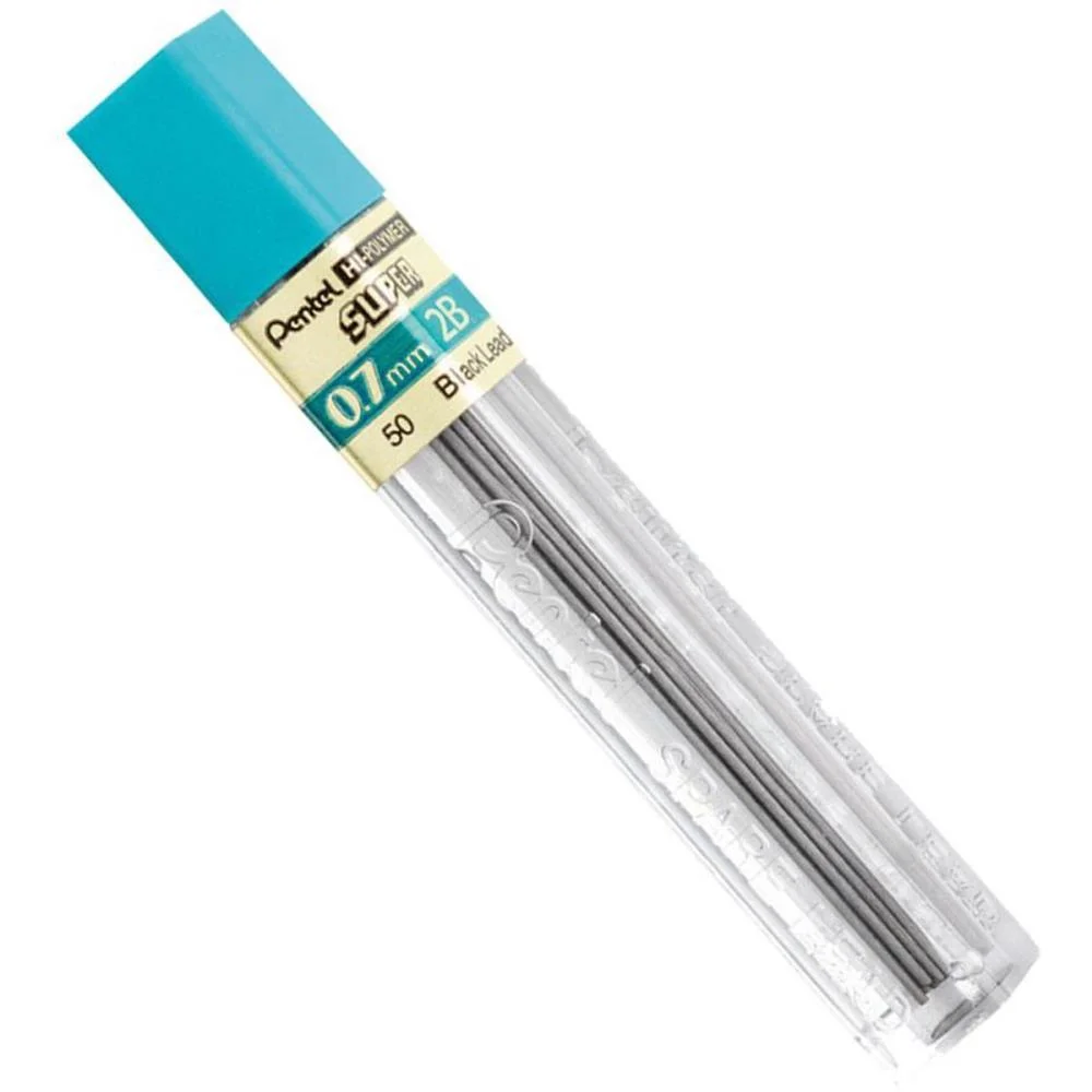 Grafite 0.7Mm 2B Hi Polymer Super 12Tbx12Min Pentel (Cx.c/12) - imagem 2