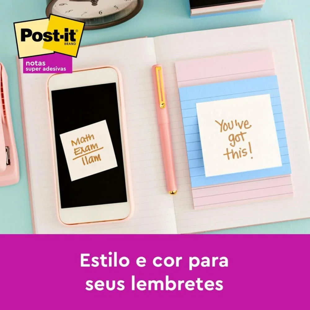 Bloco De Recado Post-It Colecao Serenidade 76X76Mm 3M (Pct.c/05) - imagem 8