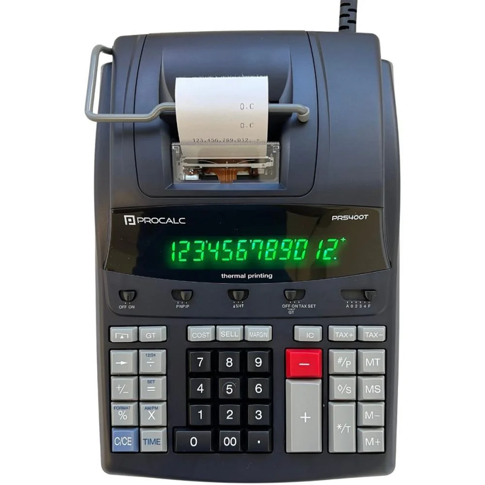 Calculadora De Impressao 12 Digitos Termica Bivolt Procalc - imagem 3