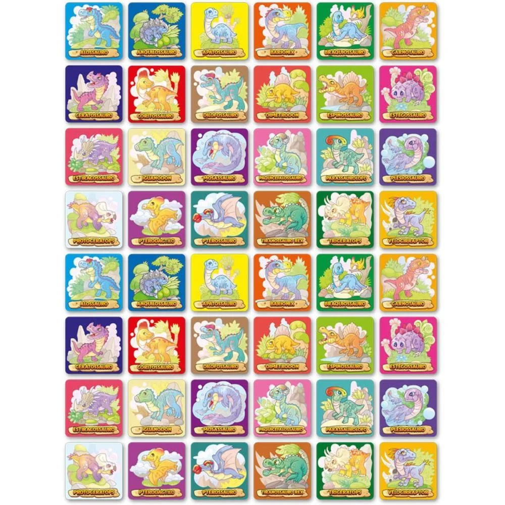 Jogo Da Memoria Dinossauro 48Pcs Ggb Plast - imagem 3