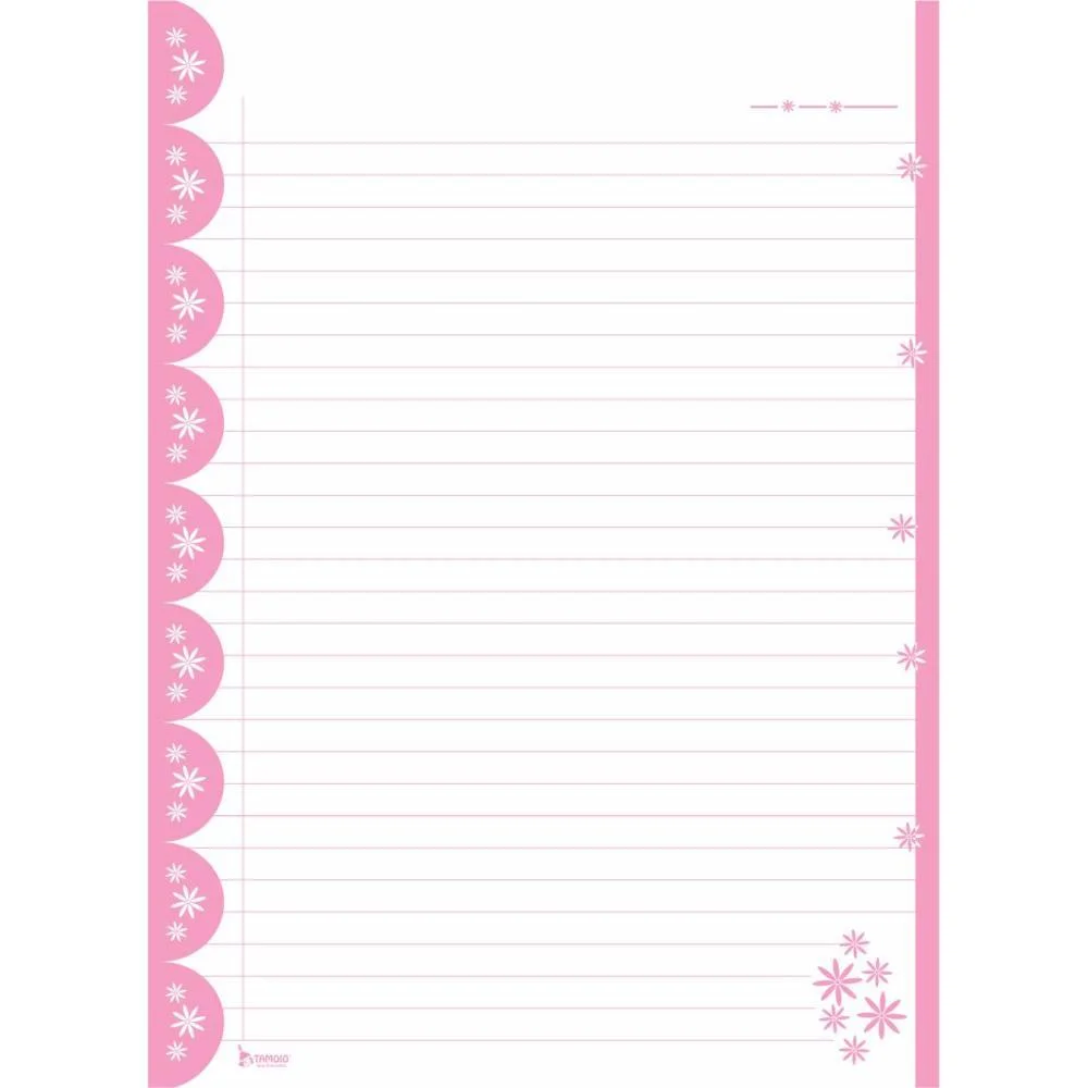 Bloco Para Fichario Universit. Decorado 4 Cores 96 Folhas Tamoio (Pct.c/05) - imagem 4