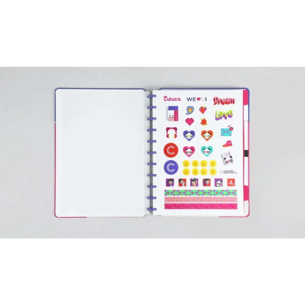 Caderno Inteligente Grande Luluca By Lulike 80Fls 215X280 Caderno Inteligente - imagem 4