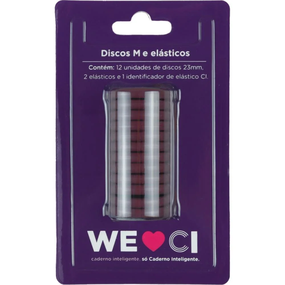 Caderno Inteligente Discos Grande 31Mm 12Discos+Elas.bord Caderno Inteligente (Kit) - imagem 3