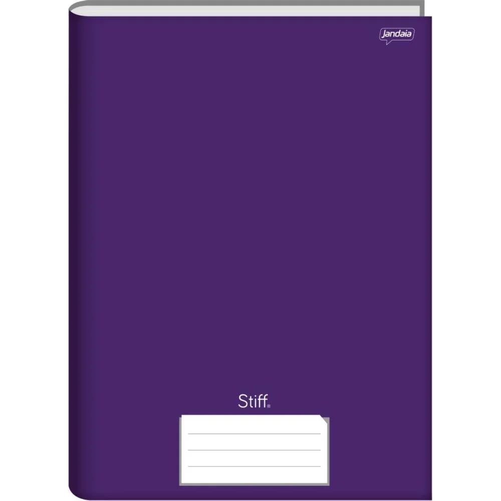 Caderno Brochurao Capa Dura Stiff 48Fls Univ. Lilas Jandaia (Pct.c/10) - imagem 2