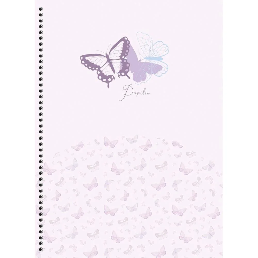 Caderno 10X1 Capa Dura Papilio Holografico 160F Animativa (Pct.c/04) - imagem 3