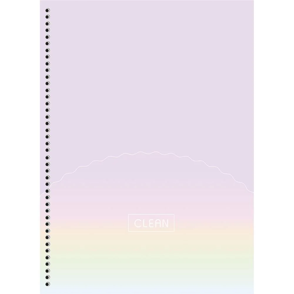Caderno 10X1 Capa Dura Clean 160F Animativa (Pct.c/04) - imagem 4