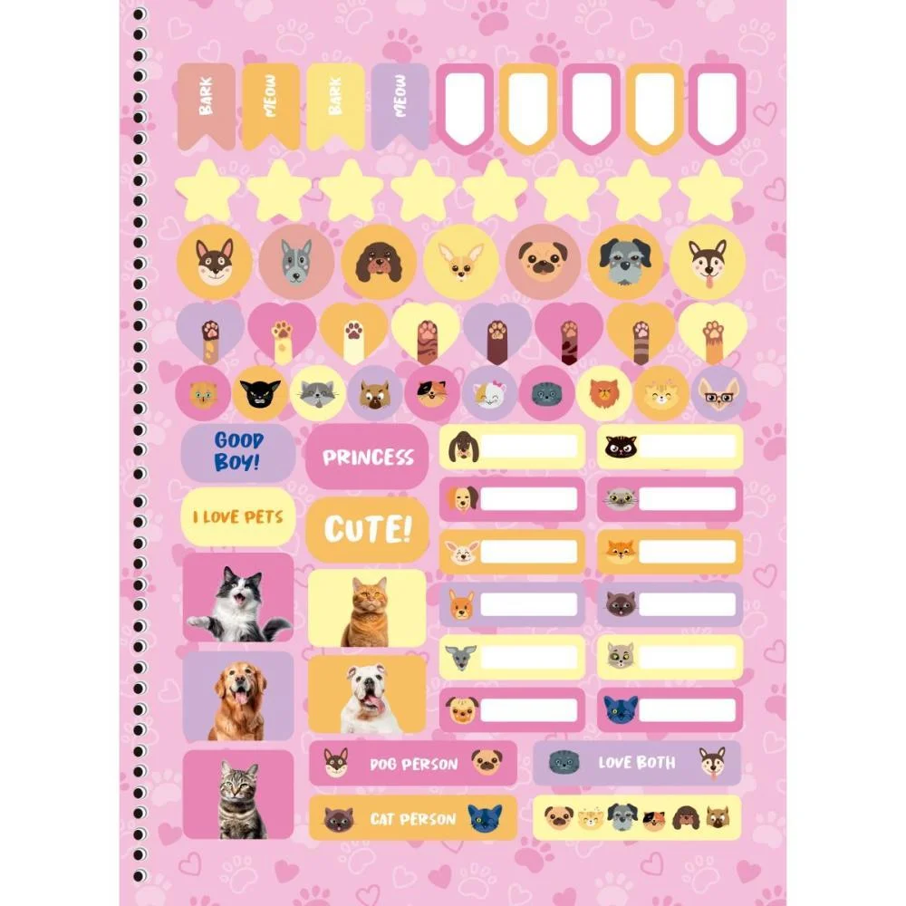 Caderno 01X1 Capa Dura My Pets 80F Animativa (Pct.c/04) - imagem 4