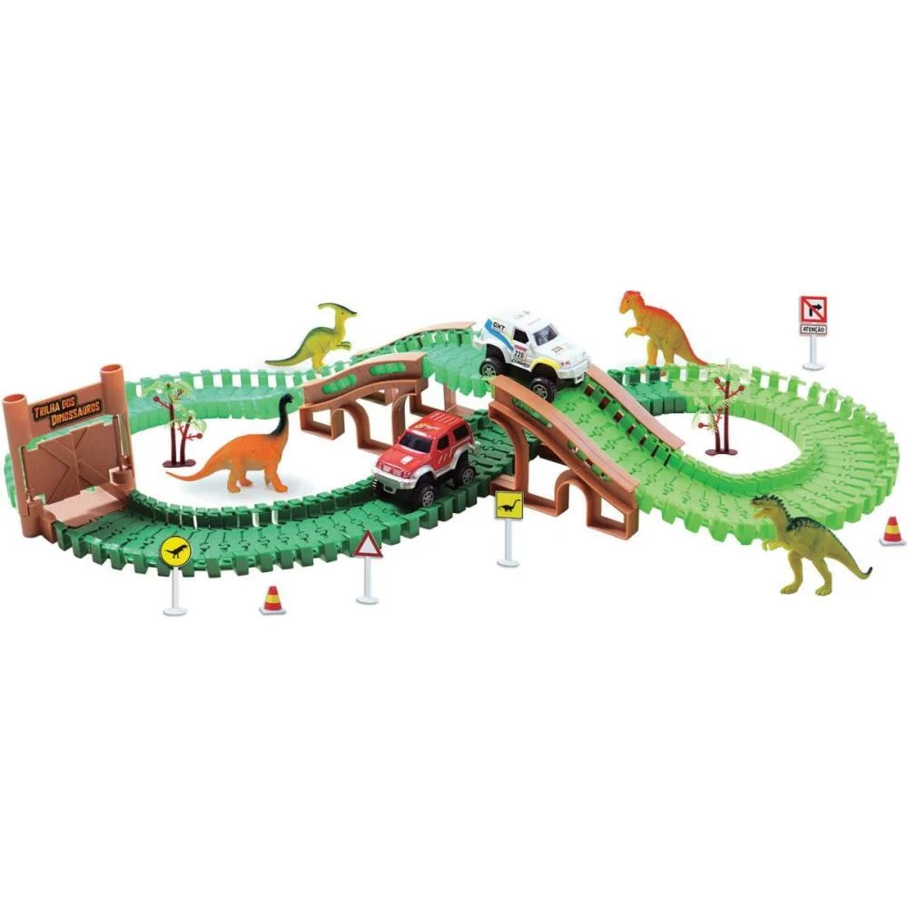 Pista Trilha Dos Dinossauros C/Carri Braskit - imagem 2