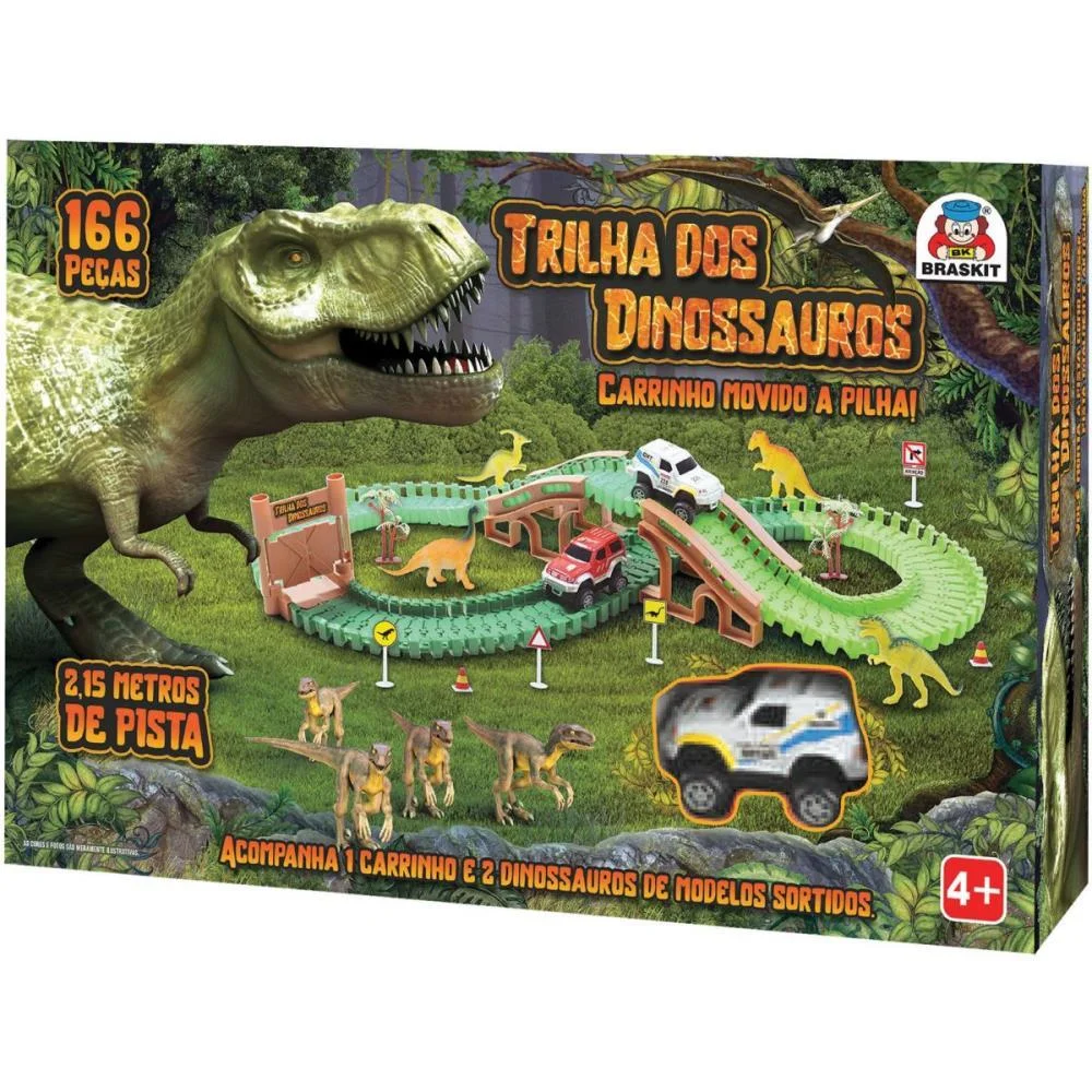 Pista Trilha Dos Dinossauros C/Carri Braskit - imagem 3