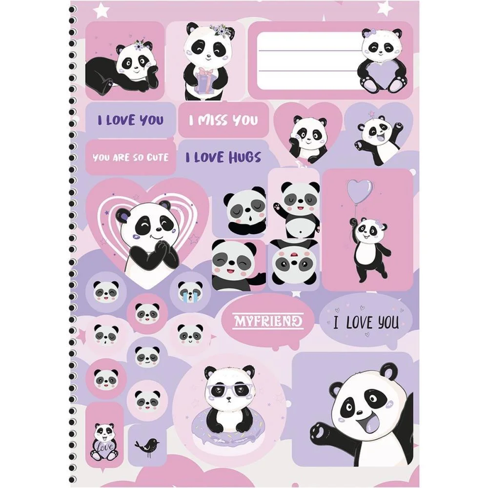Caderno 10X1 Capa Dura My Friend 160F Animativa (Pct.c/04) - imagem 4