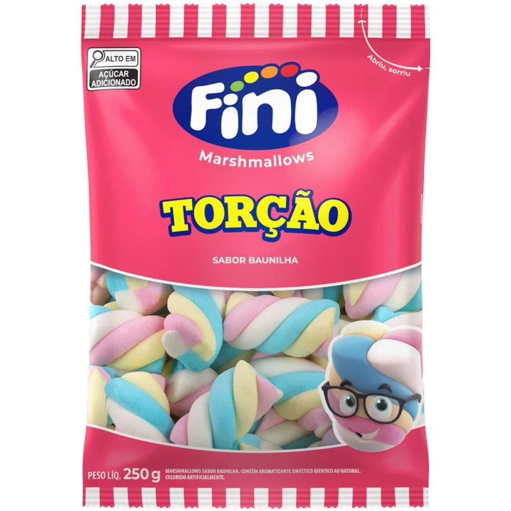Doce Marshmallow Colorido 250G Fini - imagem 2