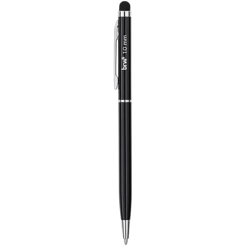 Caneta Esferografica Metalica Prime Touch 1.0M Pt. Brw C/ 12 Unidades - imagem 4