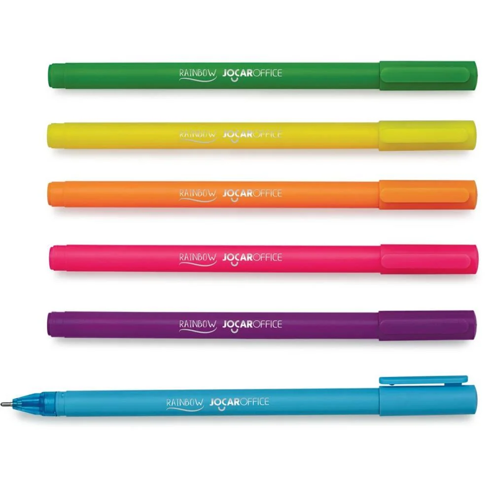 Caneta Gel Rainbow 0.7Mm 6Cores Leonora C/ 50 Unidades - imagem 4