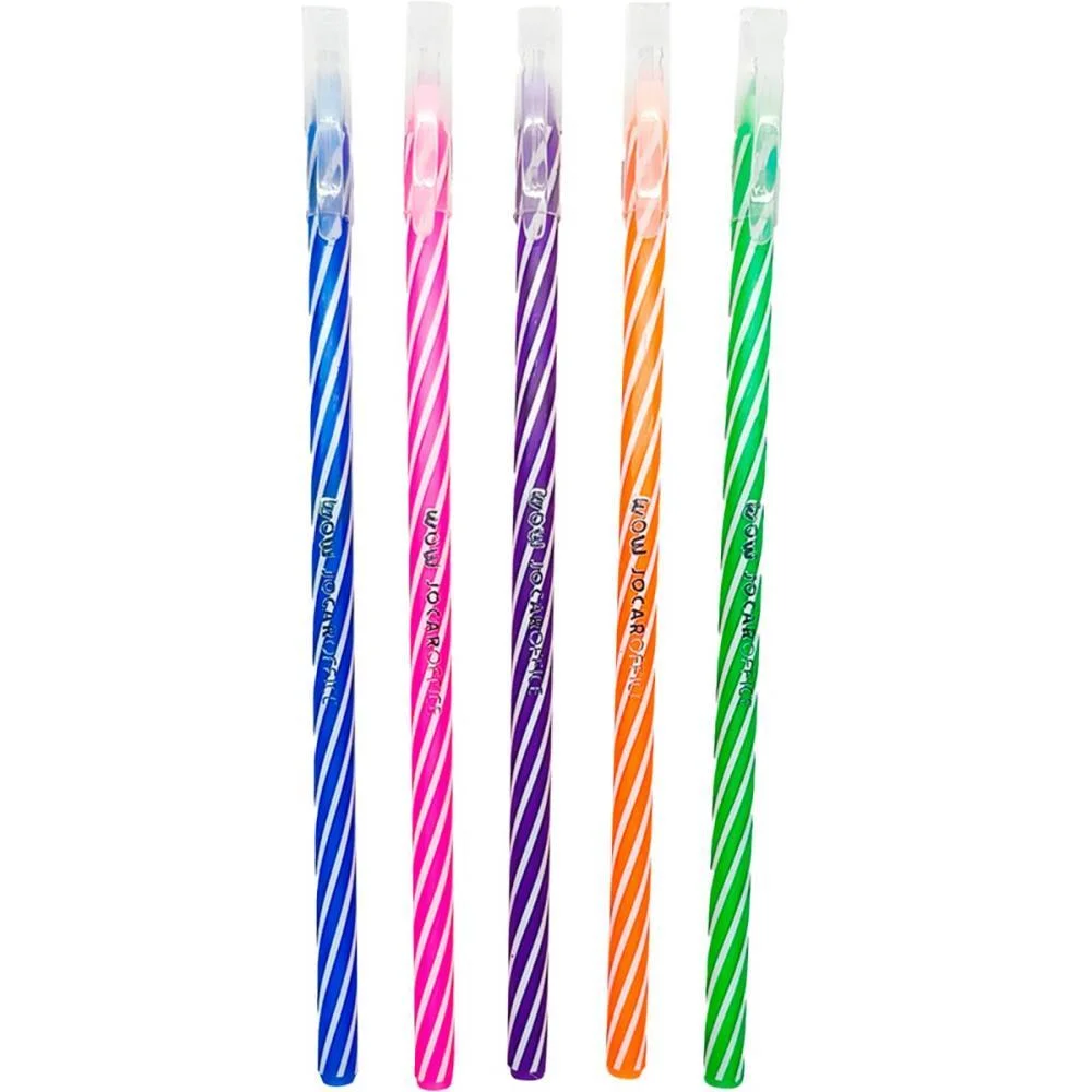 Caneta Esferografica Wow Fun 0.7Mm 5Cores Leonora C/ 50 Unidades - imagem 4