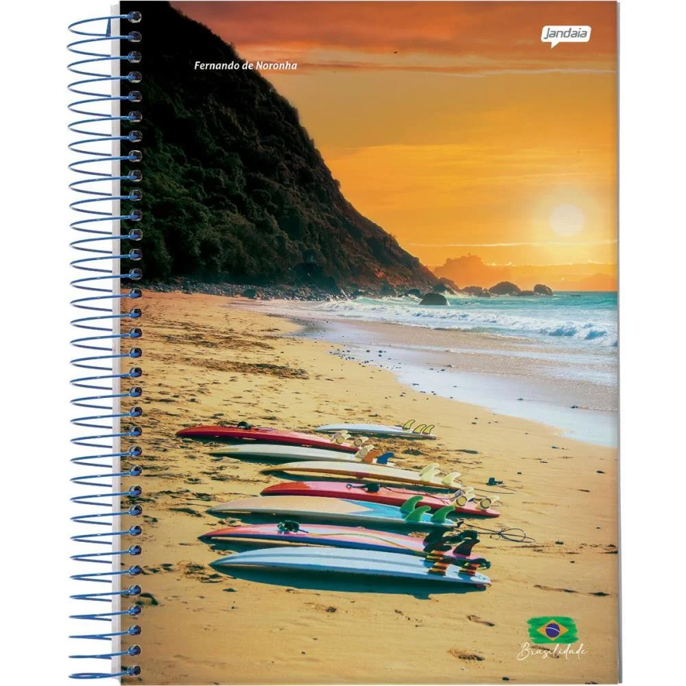 Caderno Espiral Pequeno Capa Dura Brasilidade 200Fls Jandaia (Pct.c/05) - imagem 4