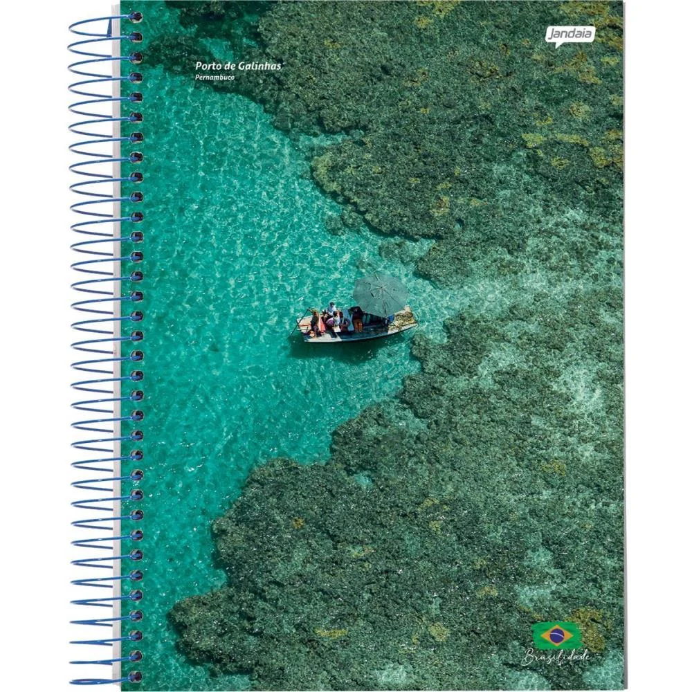 Caderno Espiral Pequeno Capa Dura Brasilidade 200Fls Jandaia (Pct.c/05) - imagem 5