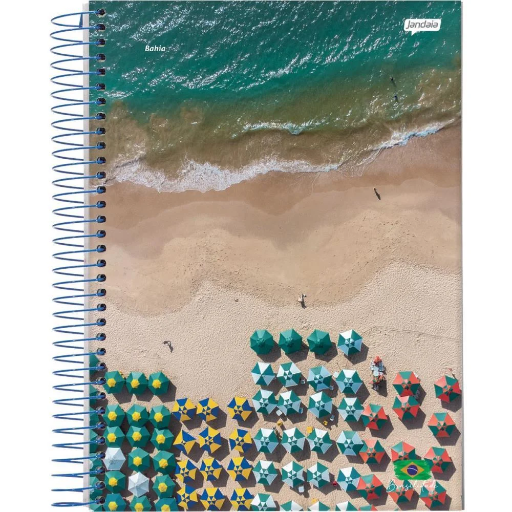 Caderno Espiral Pequeno Capa Dura Brasilidade 200Fls Jandaia (Pct.c/05) - imagem 6
