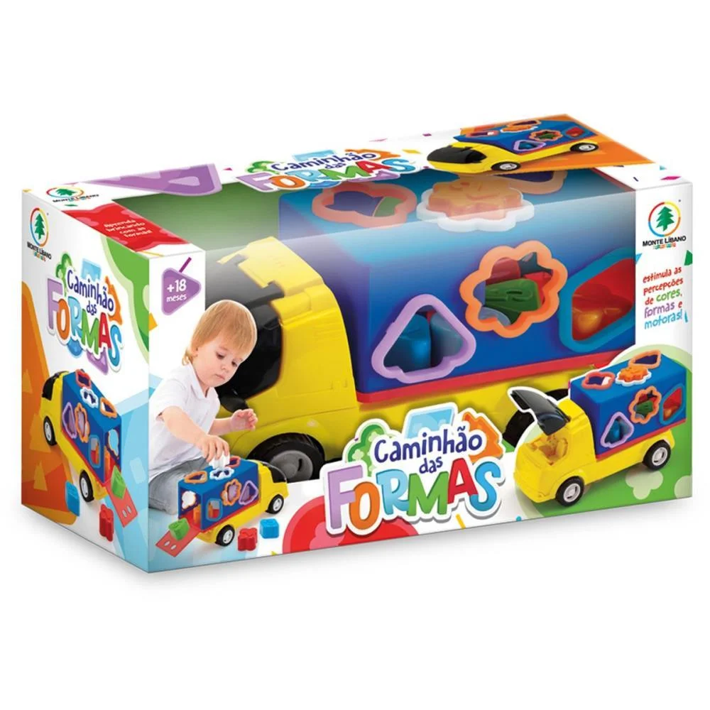 Brinquedo Educativo Caminhao Com Formas Monte Libano - imagem 5