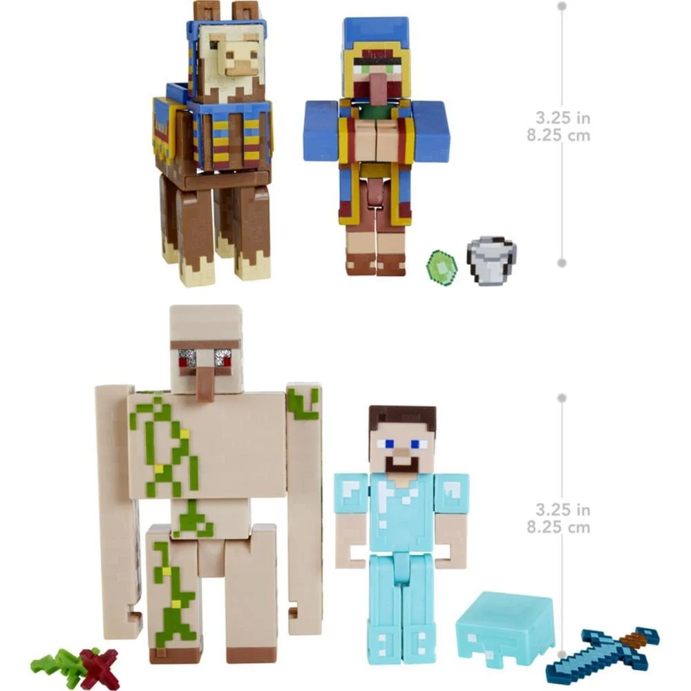 Boneco E Personagem Minecraft 2-Pack Fig. 8Cm (S) Mattel - imagem 4