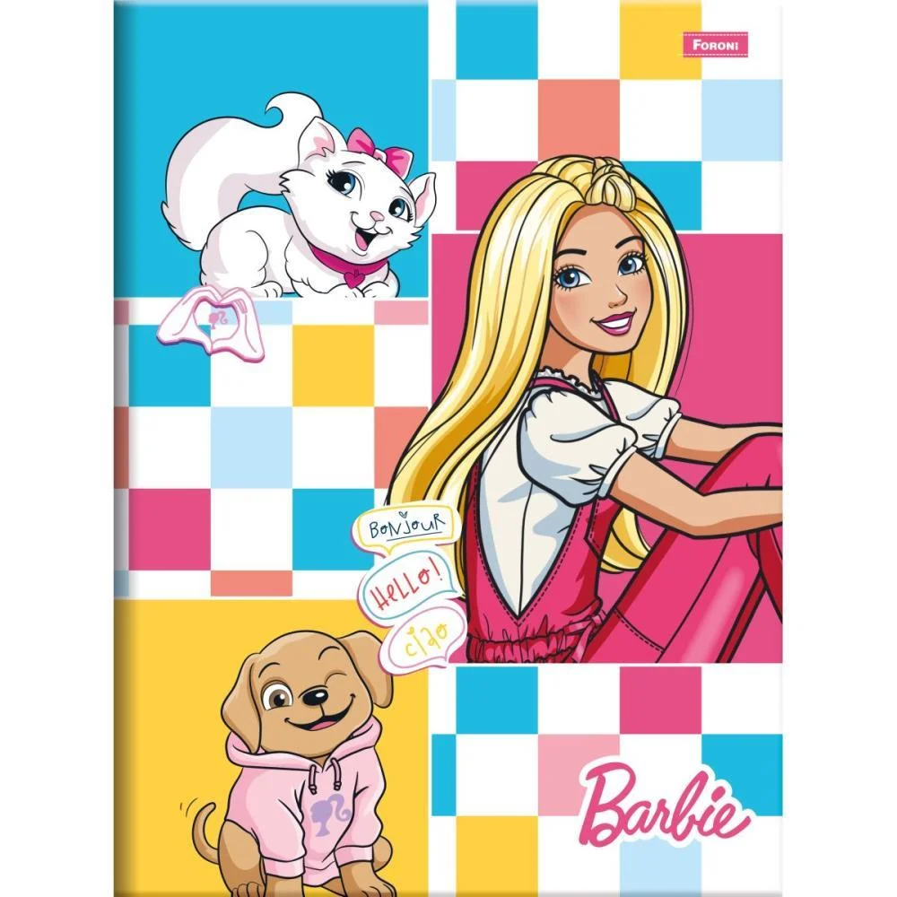 Caderno Brochurao Capa Dura Barbie 48F Foroni (Pct.c/05) - imagem 2