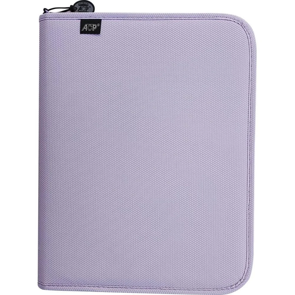 Fichario Com Ziper Sweet Lilas C/Estojo+Div 96Fls Acp - imagem 3