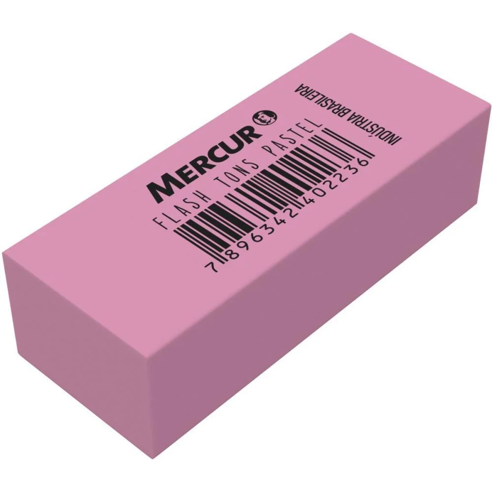 Borracha Colorida Tr Flash Pastel Sortida Mercur (Pote-30) - imagem 5