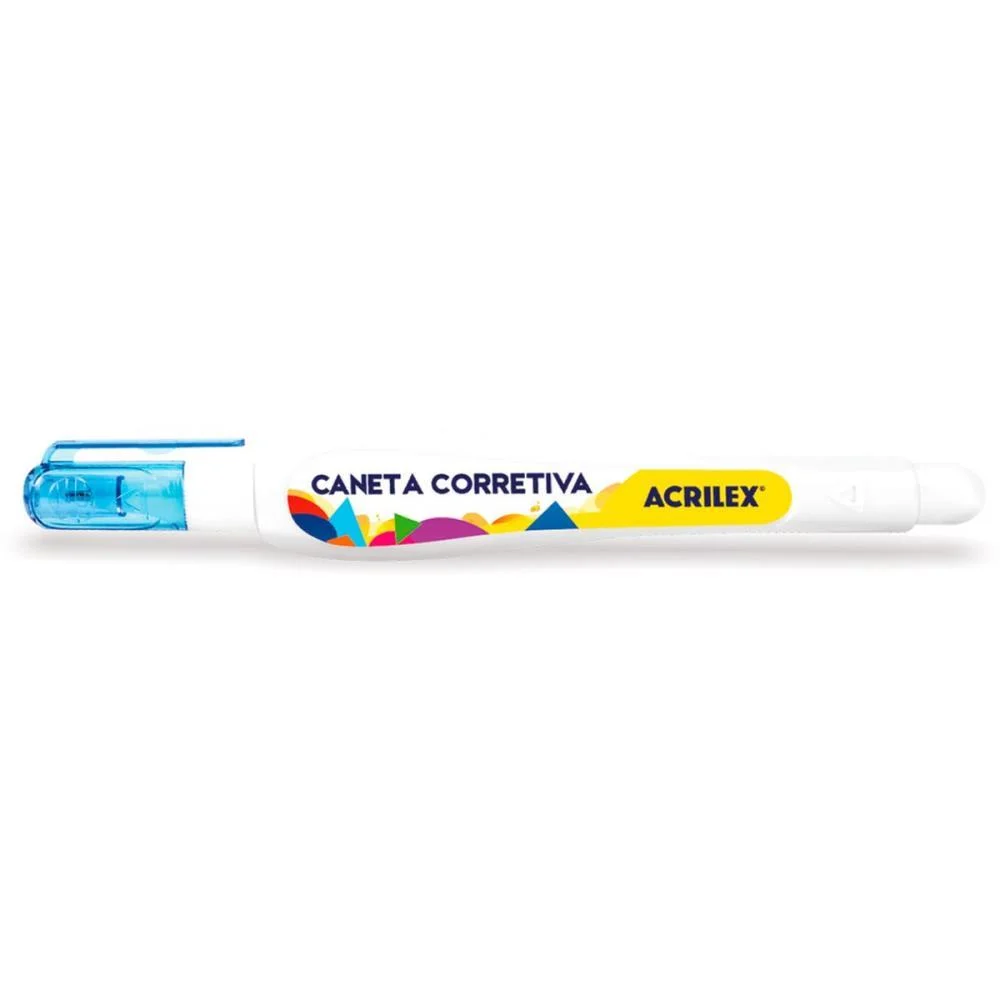 Caneta Corretiva 7Ml Metal Branca Acrilex (Cx.c/12) - imagem 2
