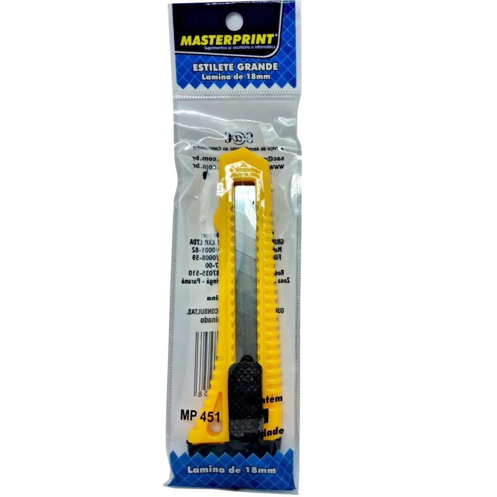 Estilete Largo Mp 451 18Mm Embal.individual Masterprint C/ 24 Unidades - imagem 3