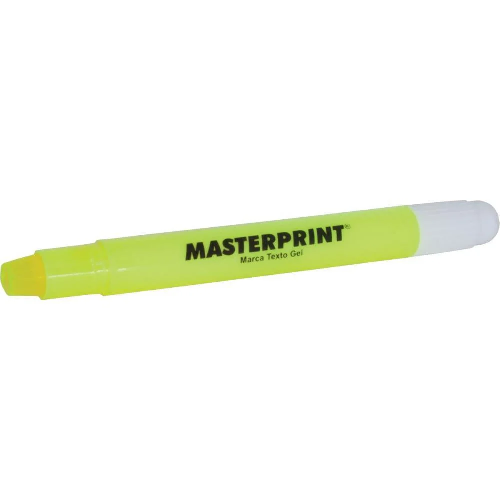Caneta Marca Texto Gel Mp 613 Amarela Gel Masterprint (Cx.c/06) - imagem 5