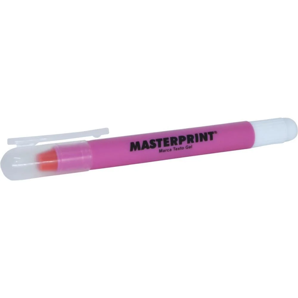 Caneta Marca Texto Gel Mp 613 Rosa Gel Masterprint (Cx.c/06) - imagem 4