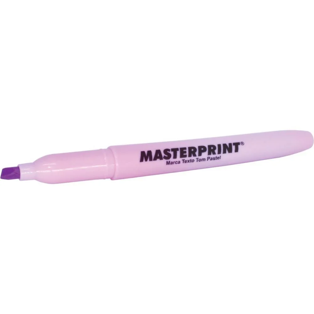Caneta Marca Texto Mp 612 Pastel Lilas Masterprint (Cx.c/06) - imagem 5