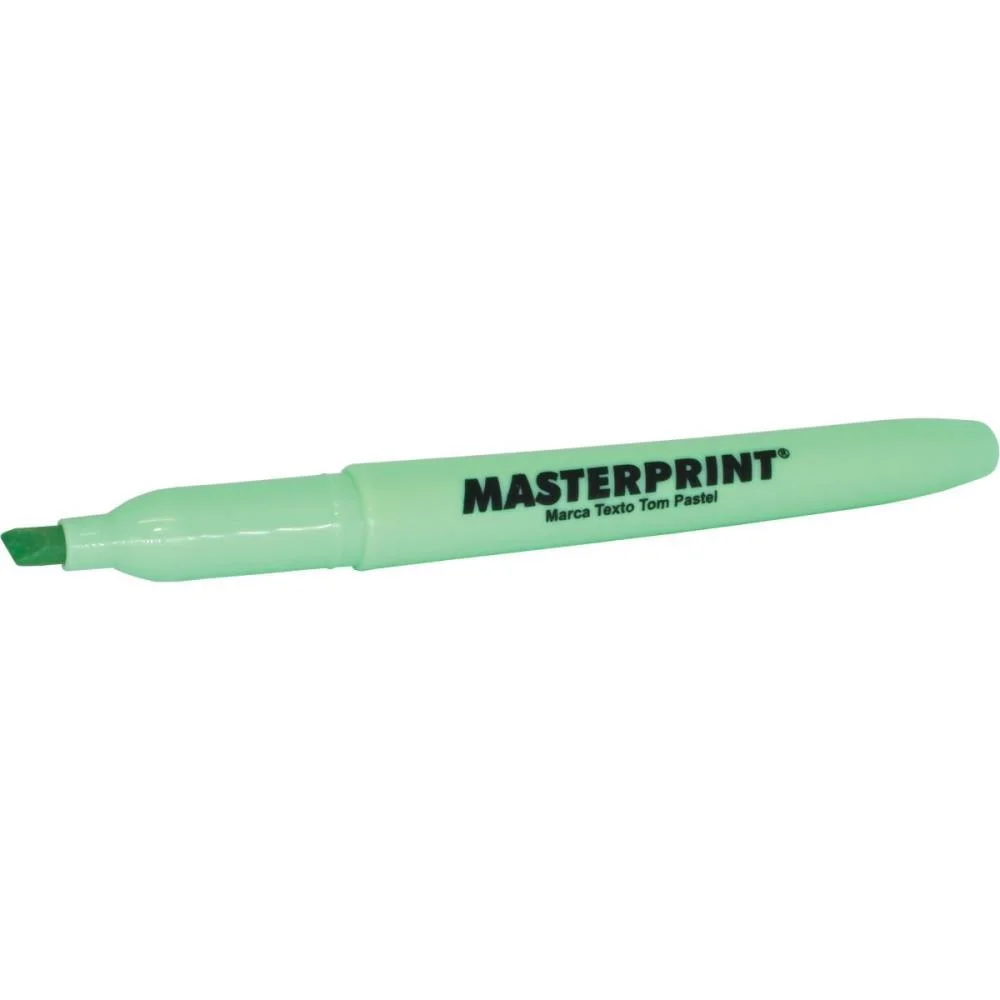 Caneta Marca Texto Mp 612 Pastel Verde Masterprint (Cx.c/06) - imagem 5