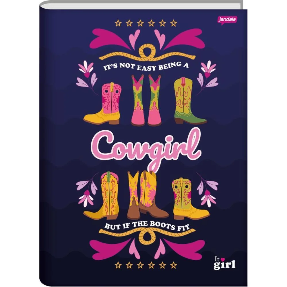 Caderno Brochura Pequeno Capa Dura It Girl 96Fls. Jandaia (Pct.c/05) - imagem 4