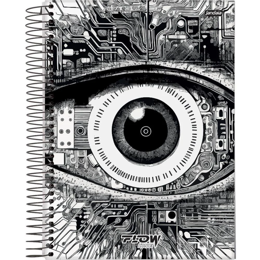 Caderno 12X1 Capa Dura Flow 192Fls. Jandaia (Pct.c/04) - imagem 5