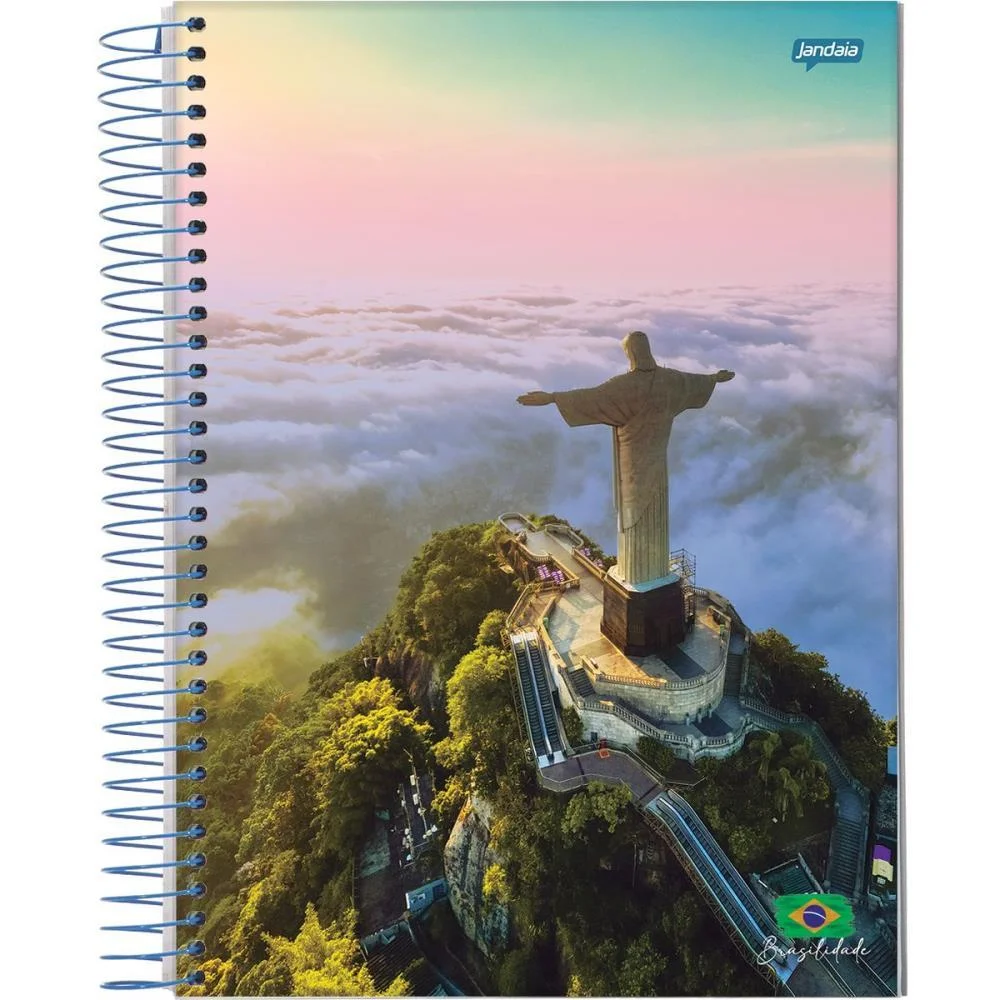 Caderno 20X1 Capa Dura Brasilidade 400Fls. Jandaia (Pct.c/02) - imagem 5